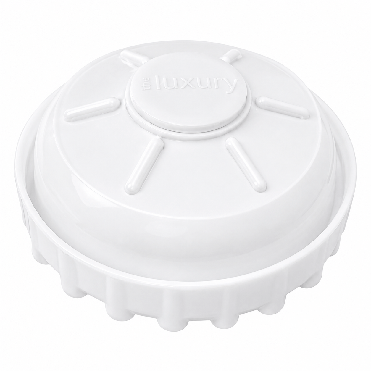 Angled view of Little Luxury Vitality replacement water bottle cap
