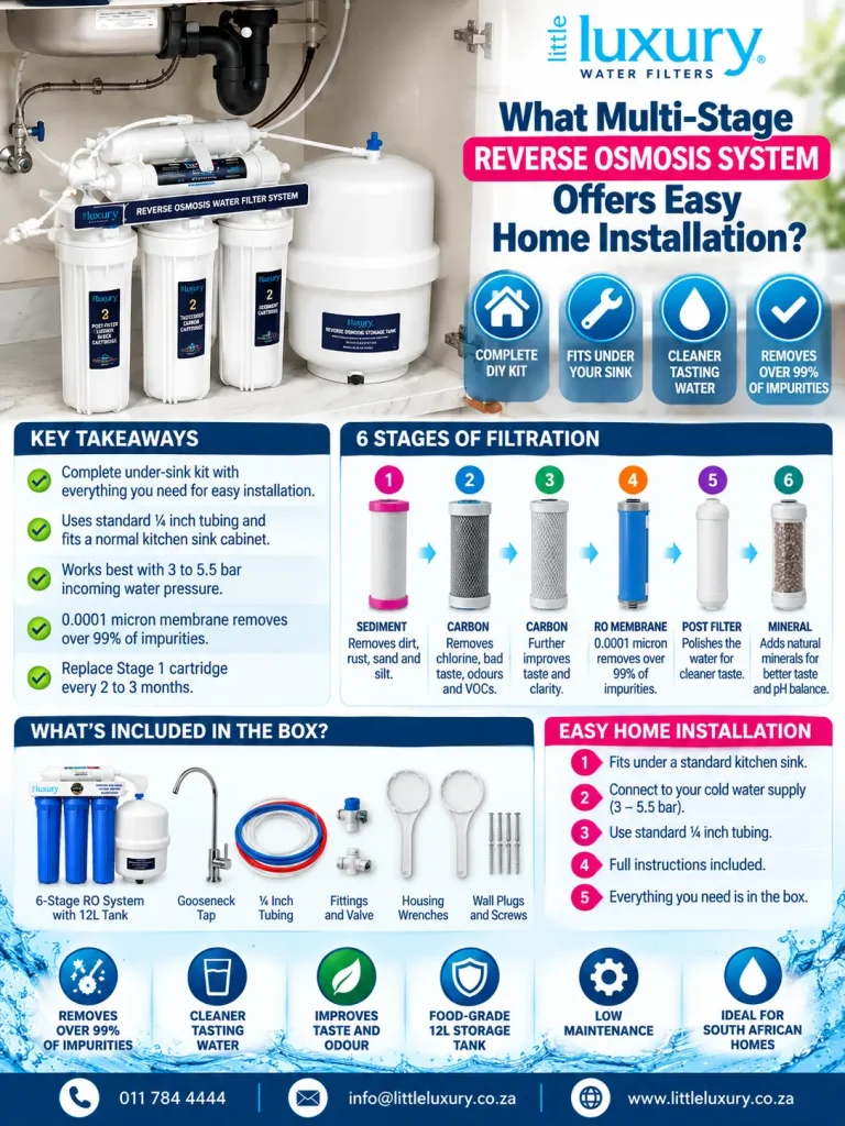 What Multi-Stage Reverse Osmosis System Offers Easy Home Installation?