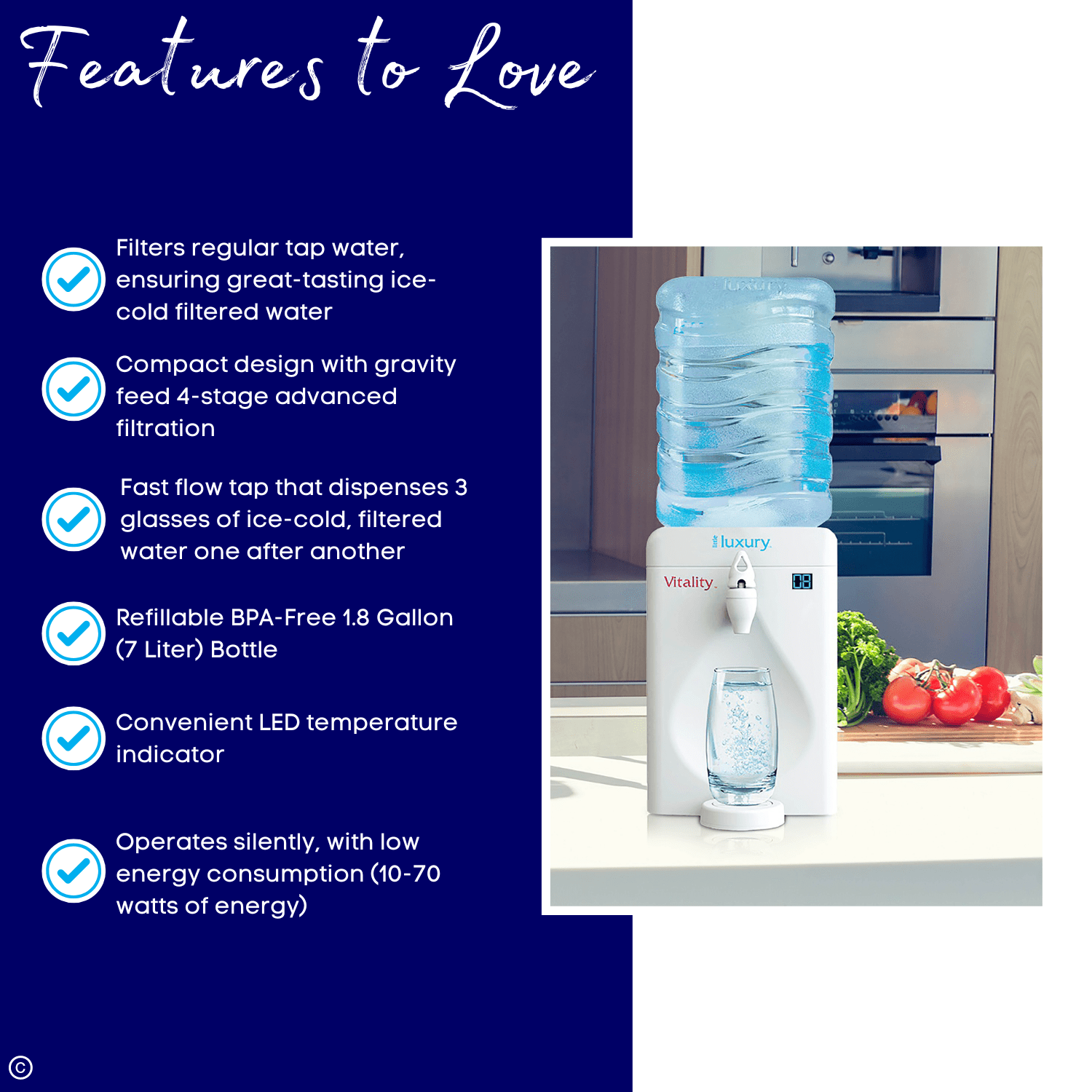 Vitality Mini Water Cooler with Filter - Image 5